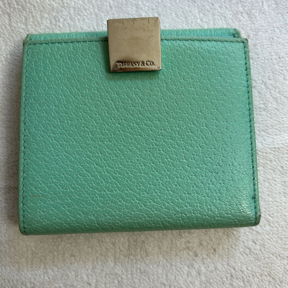 Tiffany & Co. Mint Green Leather Wallet